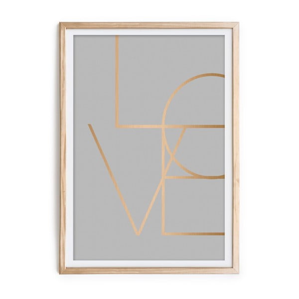 Obraz w ramie Velvet Atelier Love, 60x40 cm