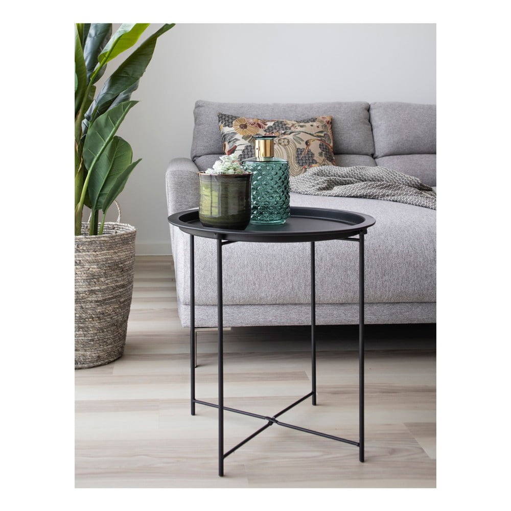 Metalowy okrągły stolik ø 47 cm Bastia – House Nordic