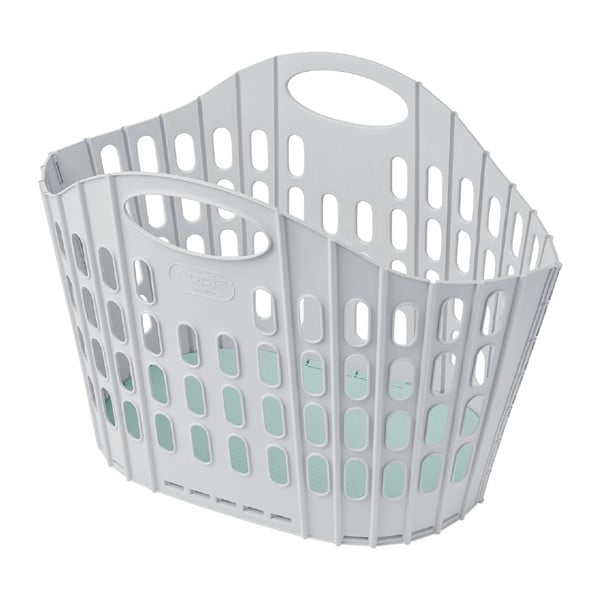 Szaro-zielony składany kosz na pranie Addis Flat Folding Laundry Basket