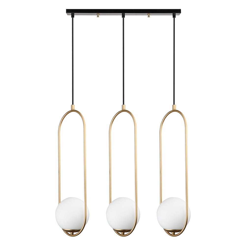 Lampa wisząca w kolorze złota Squid Lighting Arch, wys. 146 cm