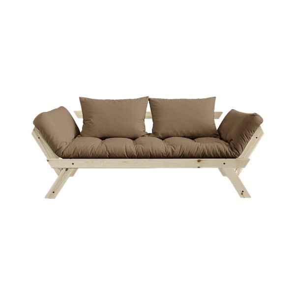 Sofa rozkładana z brązowym pokryciem Karup Design Bebop Natural/Mocca