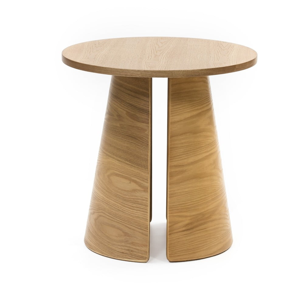 Фото - Журнальний столик Okrągły stolik w dekorze dębu ø 50 cm Cep – Teulat naturalny