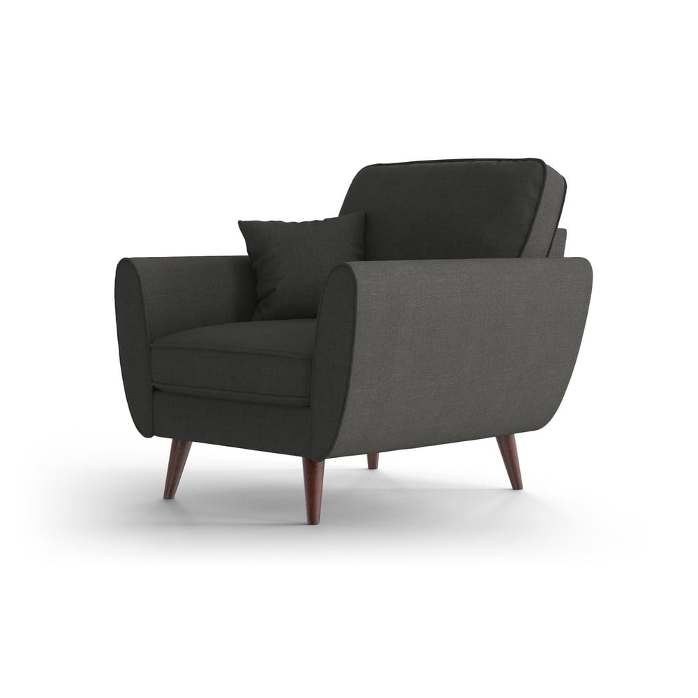 Antracytowy fotel My Pop Design Auteuil