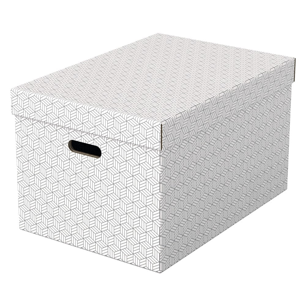 Zestaw 3 białych pudełek do przechowywania Esselte Home, 35,5x51 cm