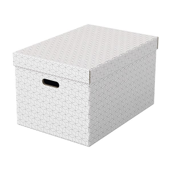 Zestaw 3 białych pudełek do przechowywania Esselte Home, 35,5x51 cm