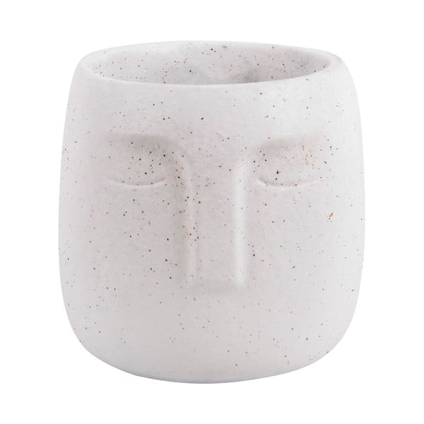 Biała ceramiczna doniczka PT LIVING Face, ø 15 cm
