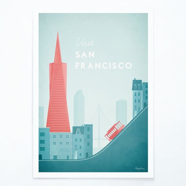 Plakat Travelposter San Francisco, A3