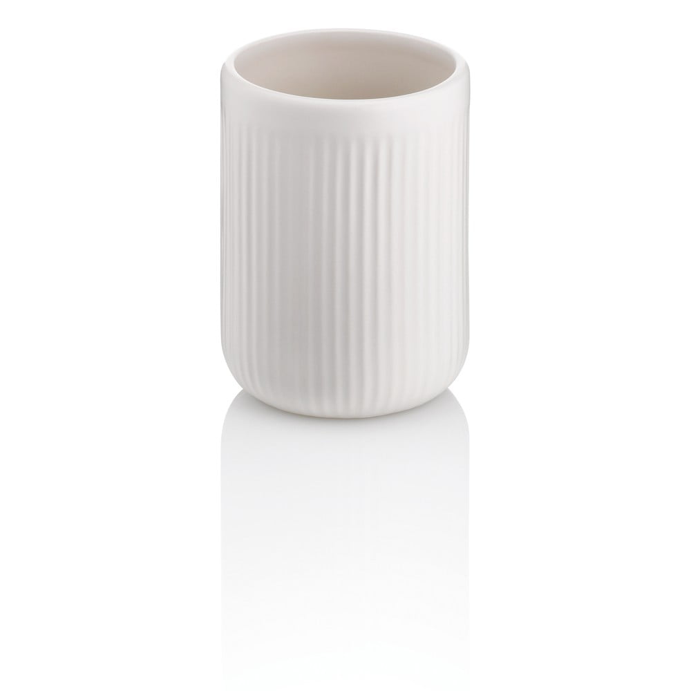 Фото - Склянка для зубних щіток Kela Biały ceramiczny kubek na szczoteczki do zębów  Adele 