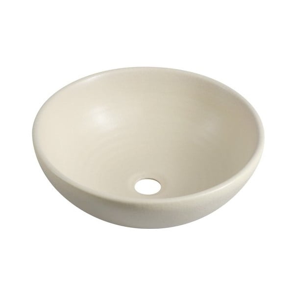 Sapho Attila beżowa umywalka ceramiczna, ø 42,5 cm