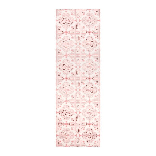Różowy chodnik Zala Living Cook & Clean Tile, 45x140 cm