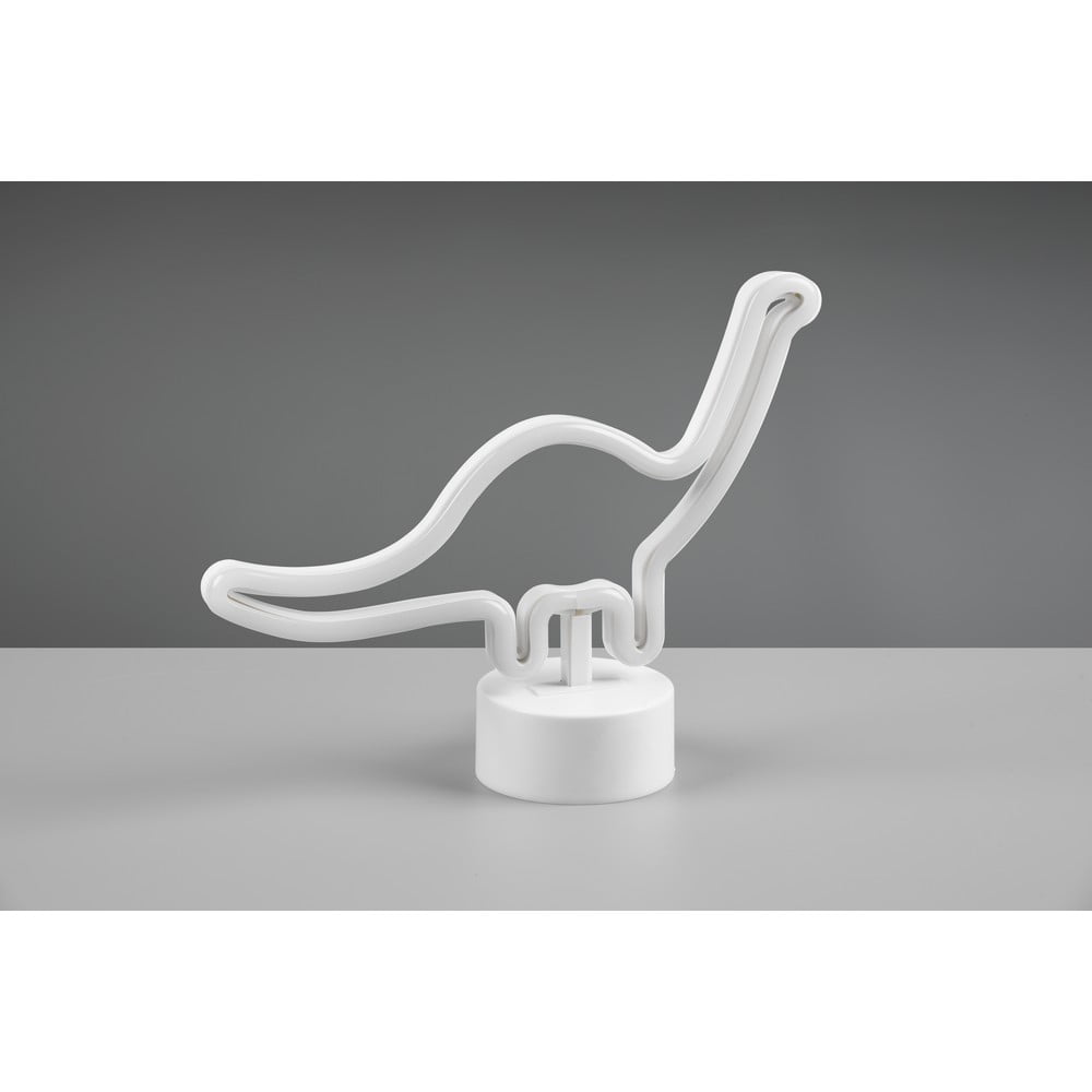 Biała lampa stołowa LED (wys. 20 cm) Bronto – Trio