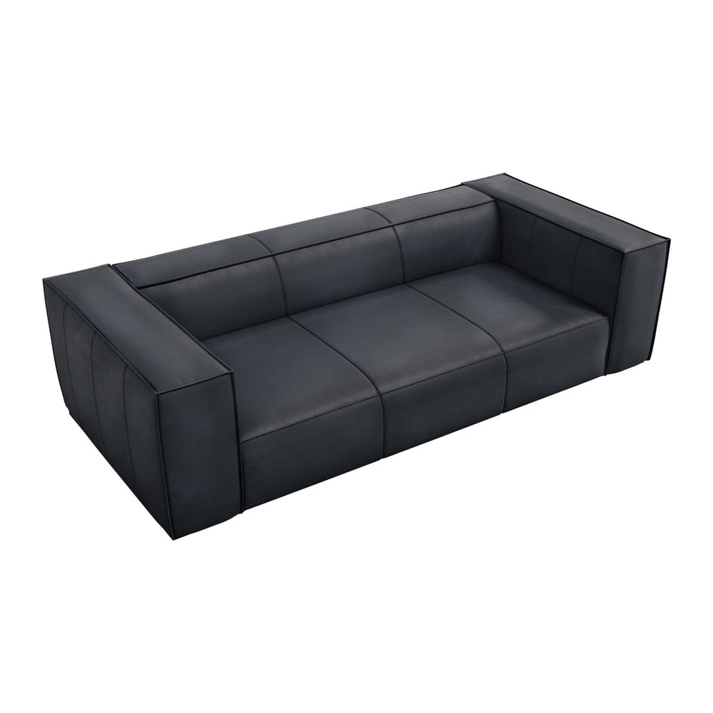 Ciemnoniebieska skórzana sofa 227 cm Madame – Windsor & Co Sofas