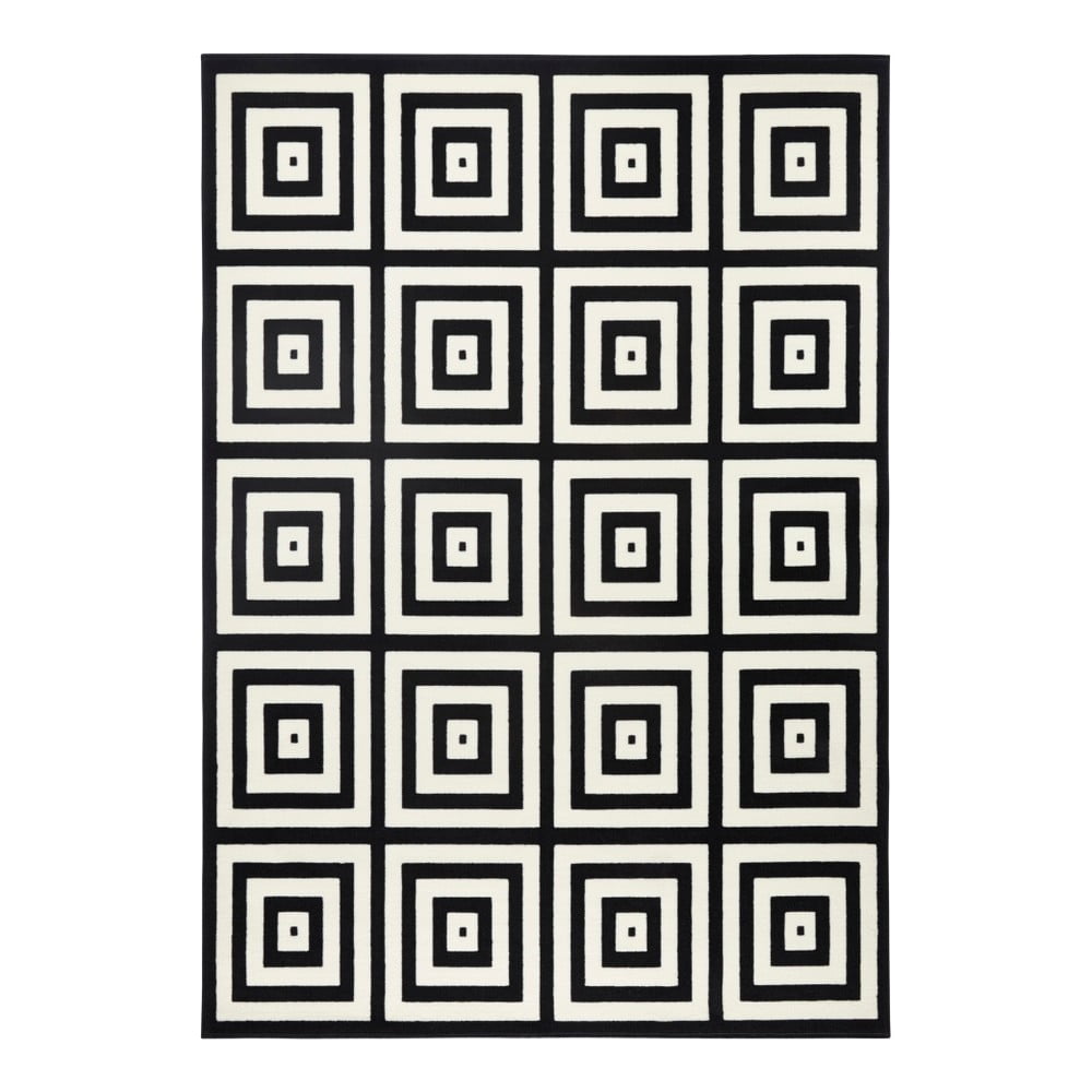 Czarno-biały dywan Zala Living Capri Mono, 70x140 cm